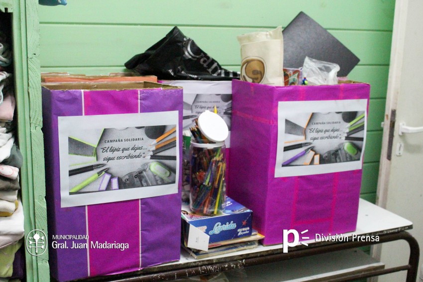 Campaña solidaria: Iniciaron la entrega de útiles escolares