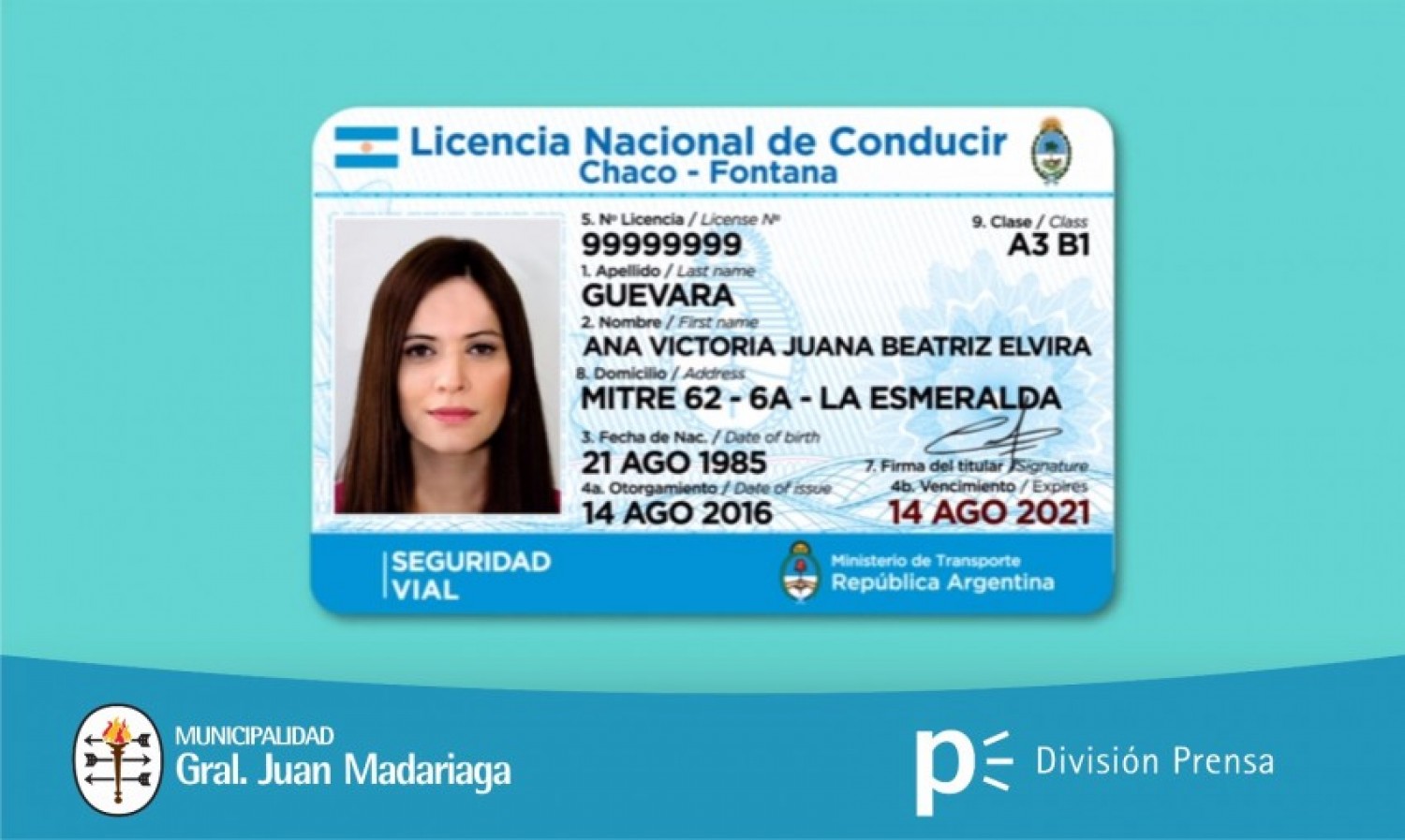 licencia de conducir