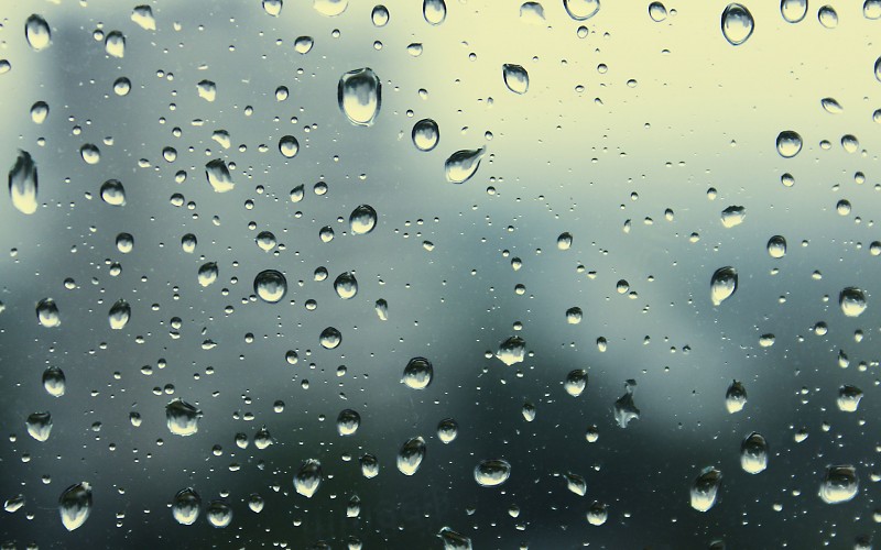 lluvia en vidrio