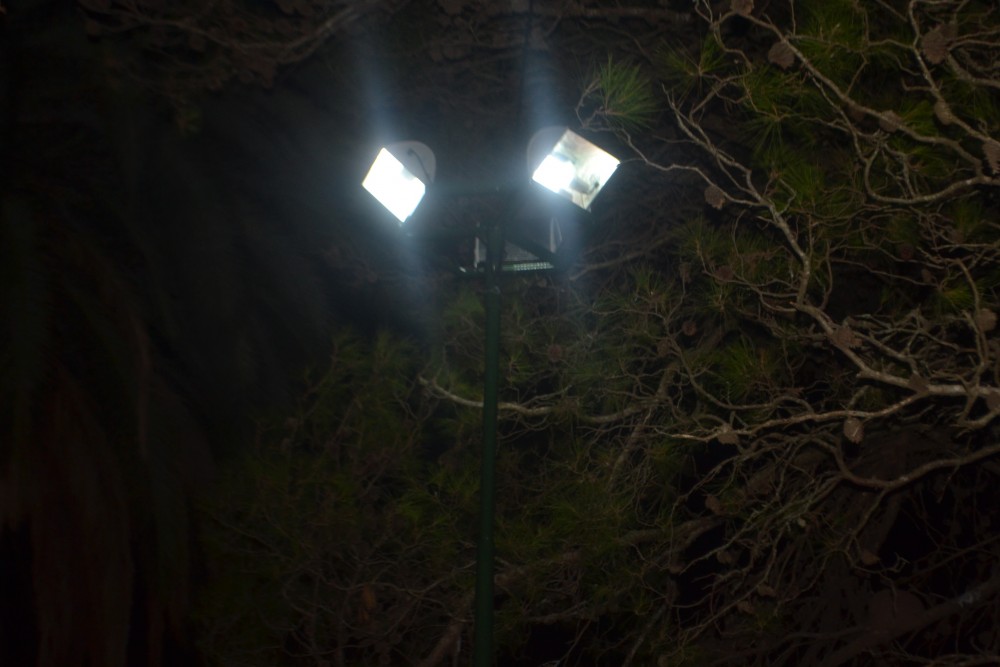 Luminarias del parque Anchorena