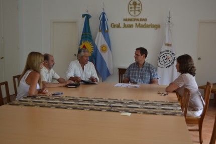 Santoro recibi al presidente de Almas Gemelas