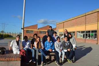 Popovich junto al centro de estudiantes