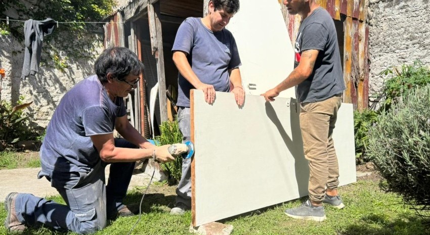 Se realizaron tareas de mantenimiento en la casa de estudiantes de Tandil