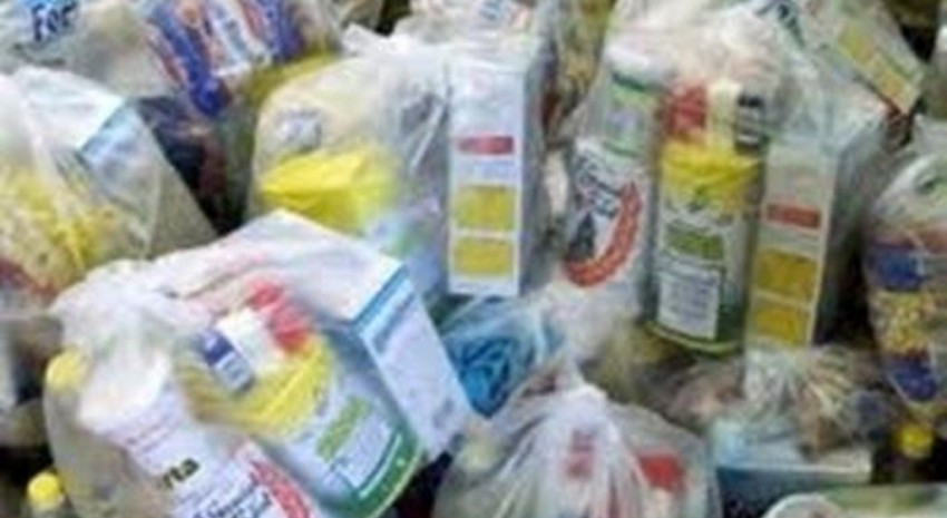 Bolsas de alimentos a entregar