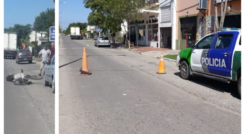 bicicleta caida