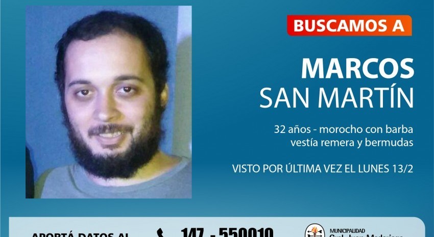 buscamos a marcos san martin