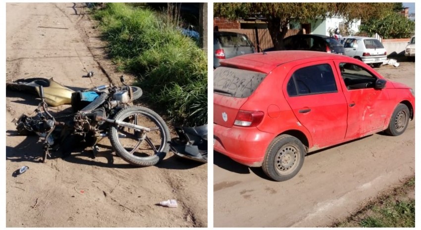 choque auto y moto