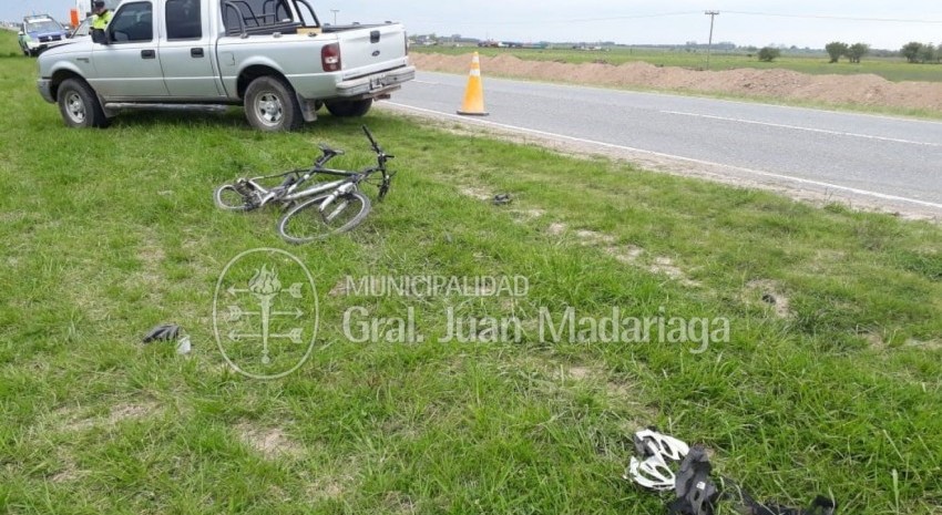 CHOQUE BICICLETA CAMIONETA