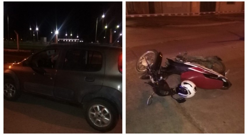 choque moto y auto