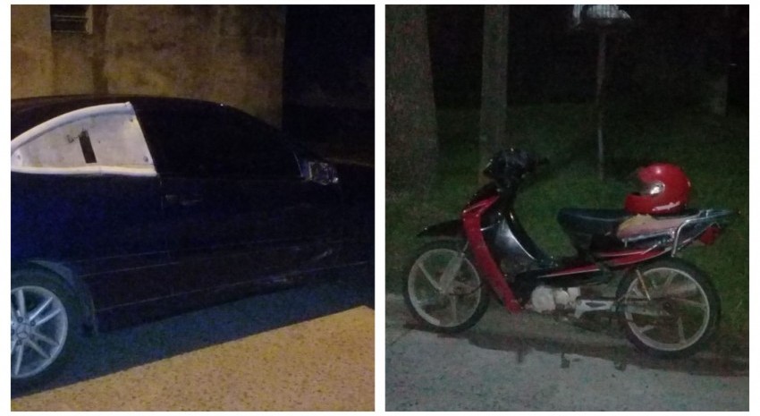 choque moto y auto