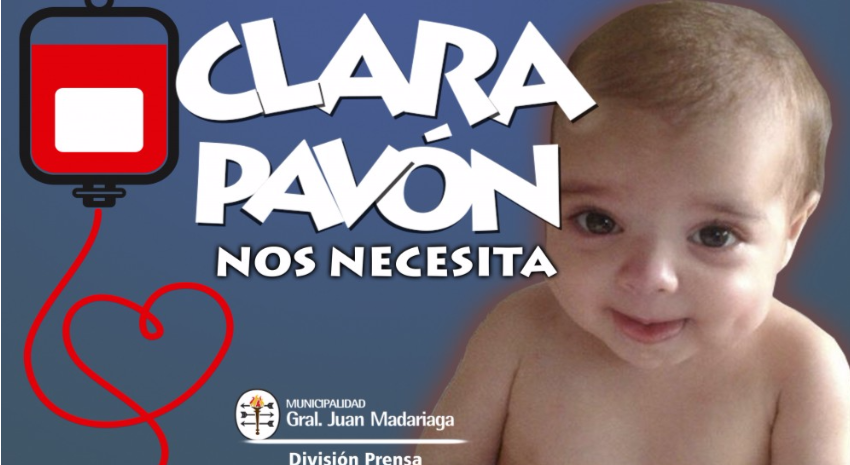 Clara Pavn precisa de dadores de sangre