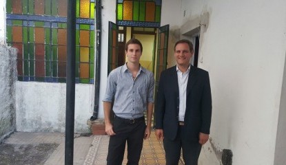 El intendente Santoro visito la casa de C.E.M.A.