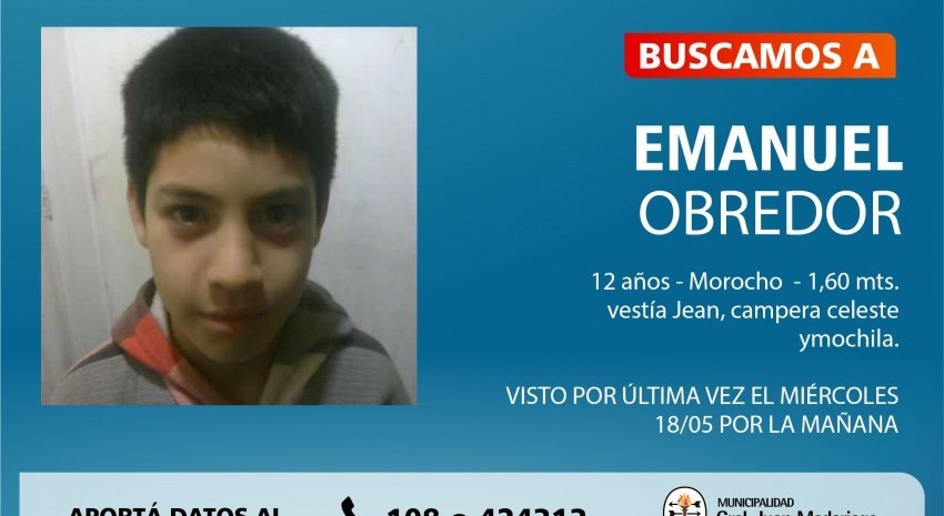 fRANCO EMANUEL OBREGON MENOR DESAPARECIDO 22