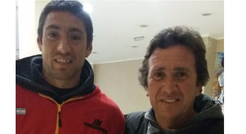 Marcelo Michia y Martn Cottini maratonista