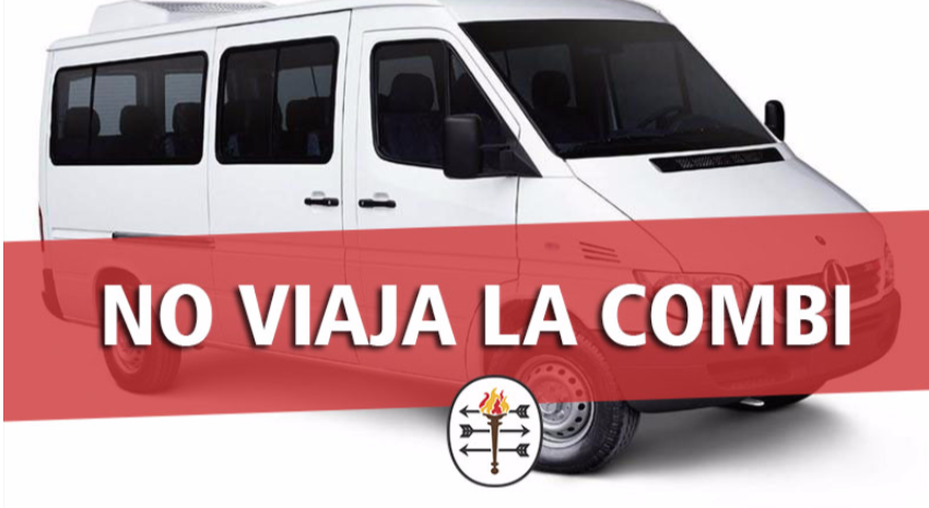 No viaja la combi por un nuevo paro