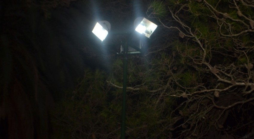 Luminarias del parque Anchorena