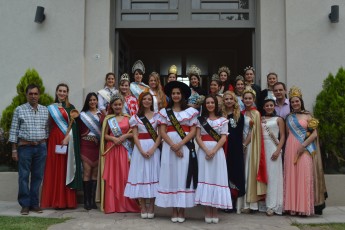 Recepcin de reinas y conferencia de prensa