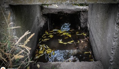 Recorrida por el barrio Belgrano para supervisar canales y desages