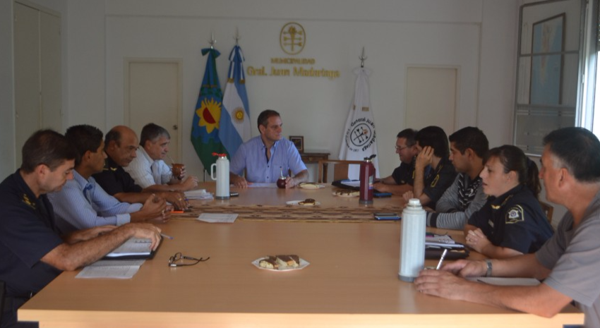 Reunin con las distintas fuerzas policiales para optimizar el trabajo