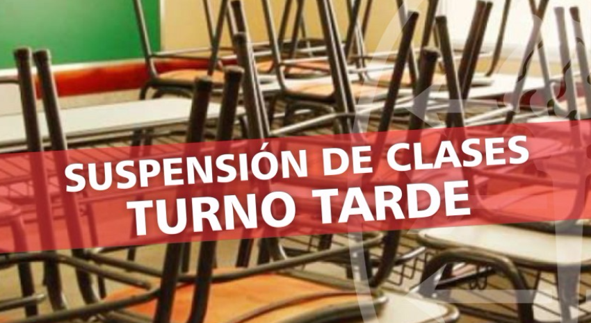 Suspensin de clases Turno Tarde