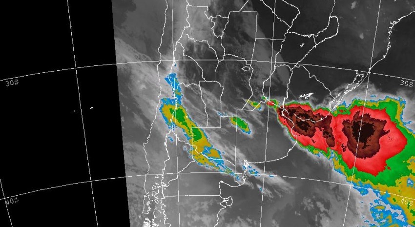 Mapa del alerta meteorolgico 