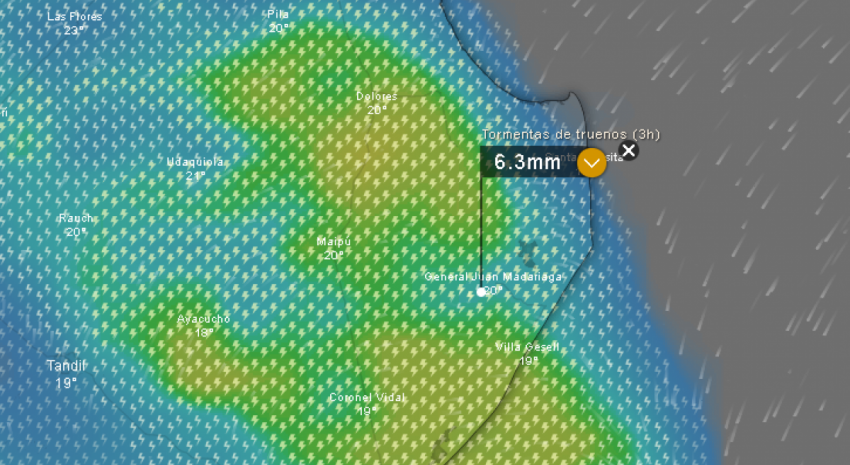 tormenta agua